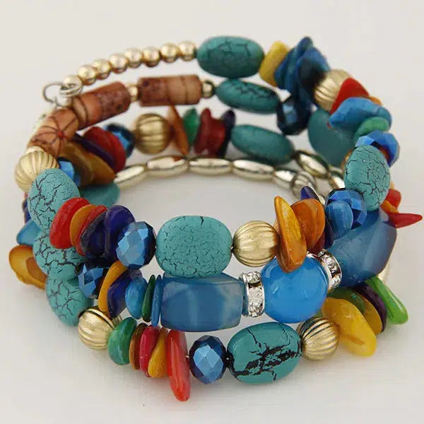 Fashion Colorful Bohemian Shell & Bead Bracelet