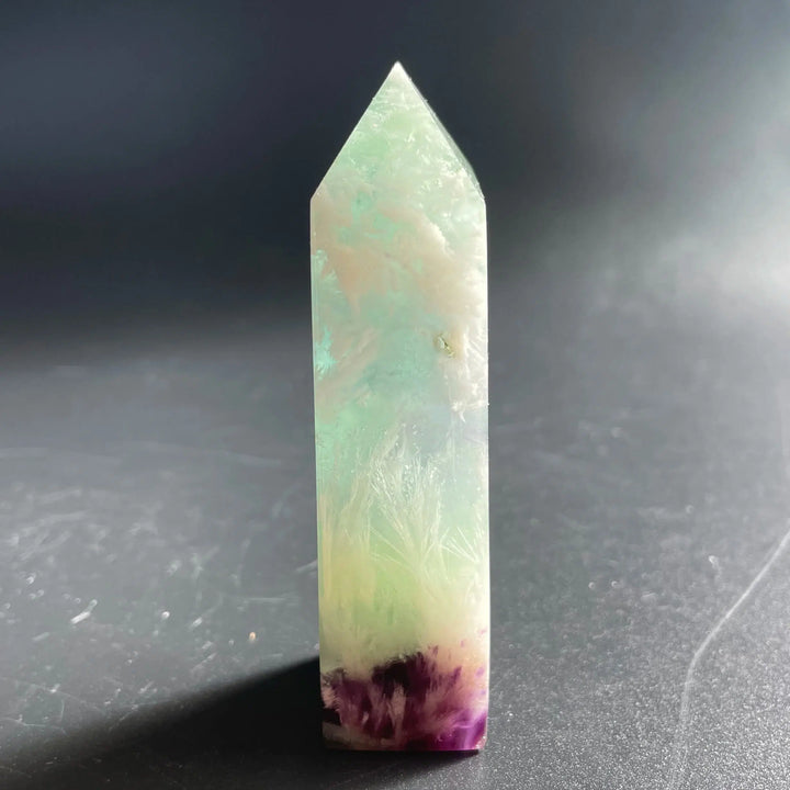 Feather Fluorite Obelisk Tower