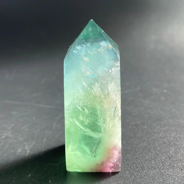 Feather Fluorite Obelisk Tower