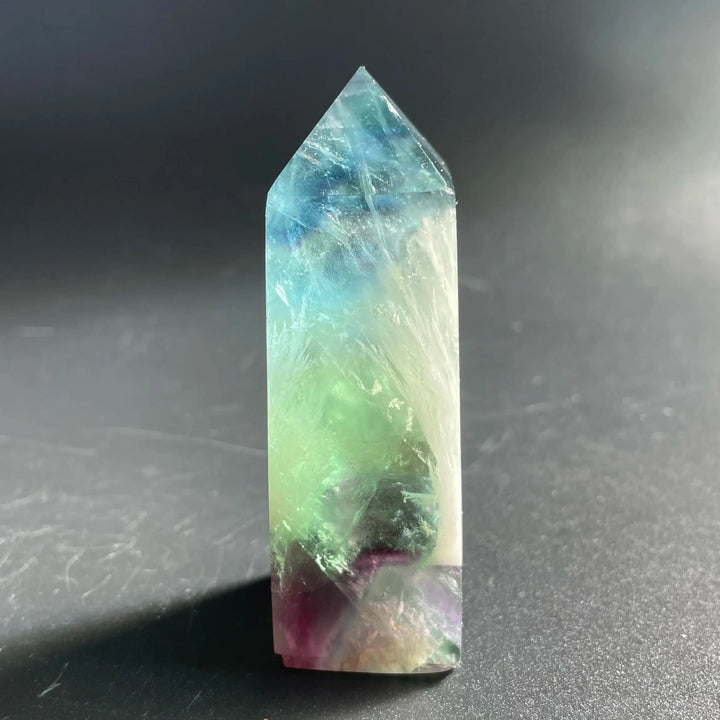 Feather Fluorite Obelisk Tower