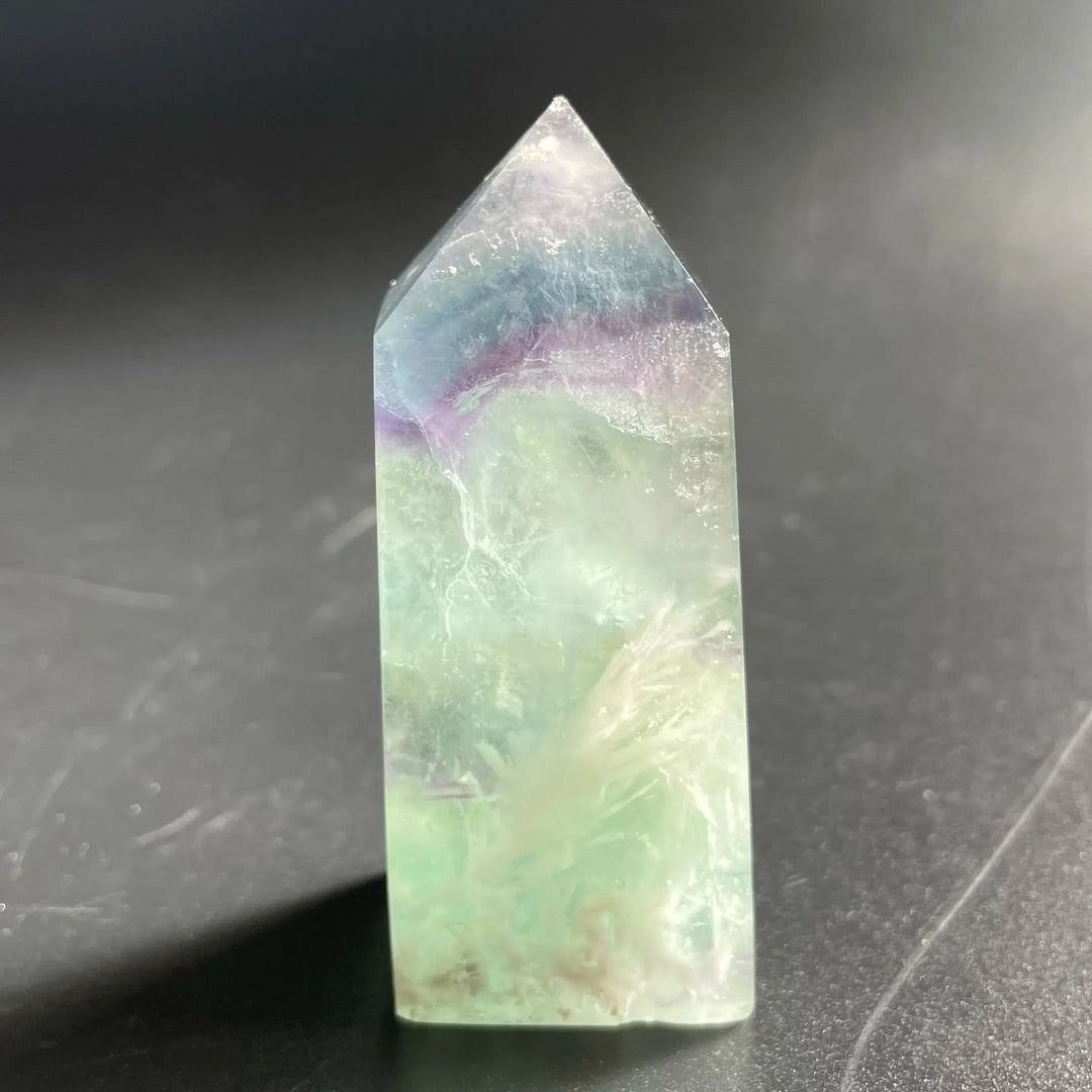 Feather Fluorite Obelisk Tower