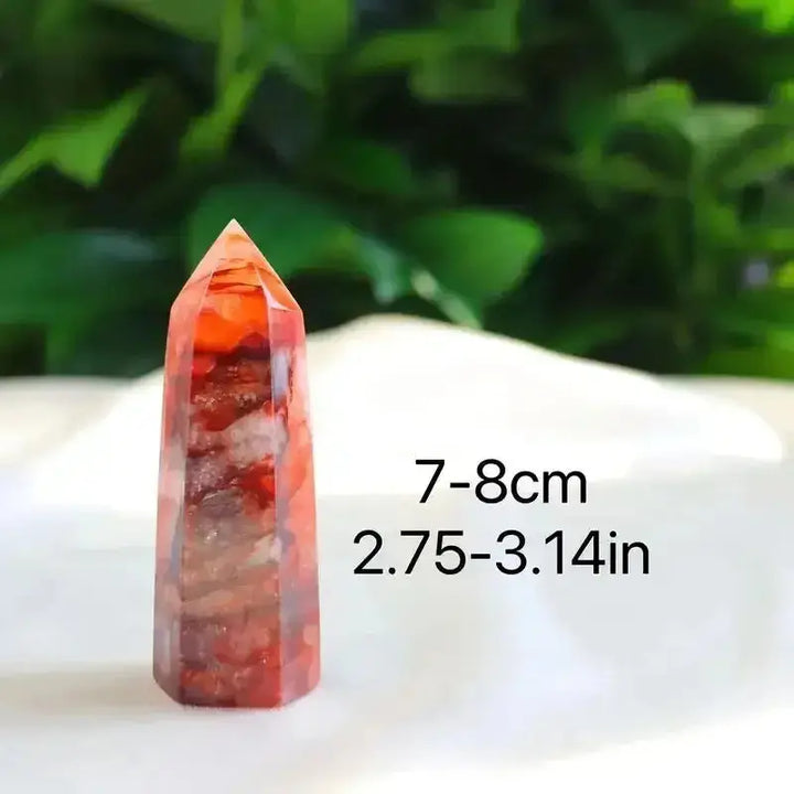 Fire Quartz Crystal Tower for Home Energy and Meditation-Towers-Ali-Fire Quartz-60-80mm-Crystal Destiny