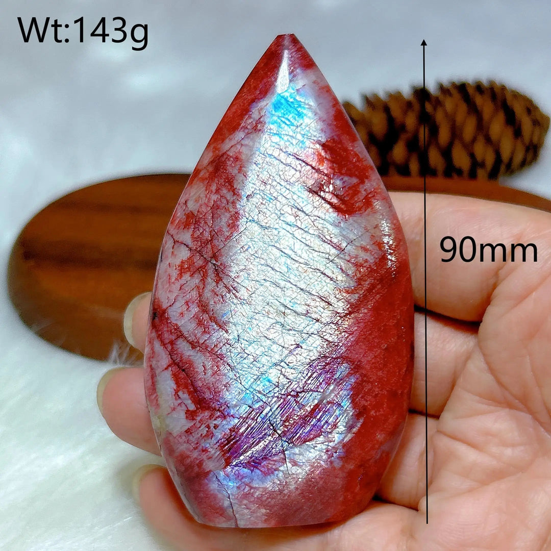 Fire Quartz With Moonstone Torch