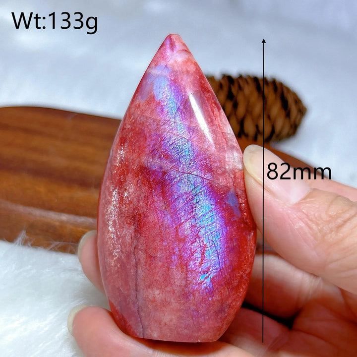 Fire Quartz With Moonstone Torch