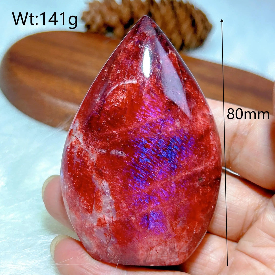 Fire Quartz With Moonstone Torch