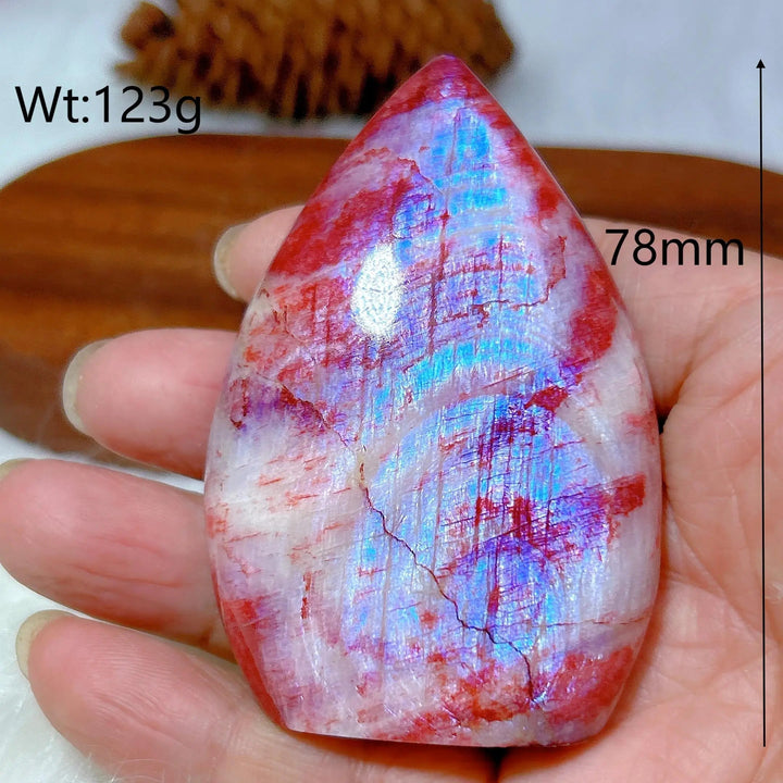 Fire Quartz With Moonstone Torch