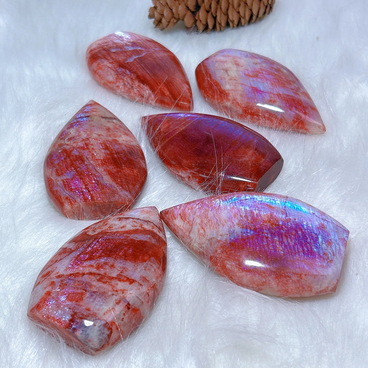 Fire Quartz With Moonstone Torch