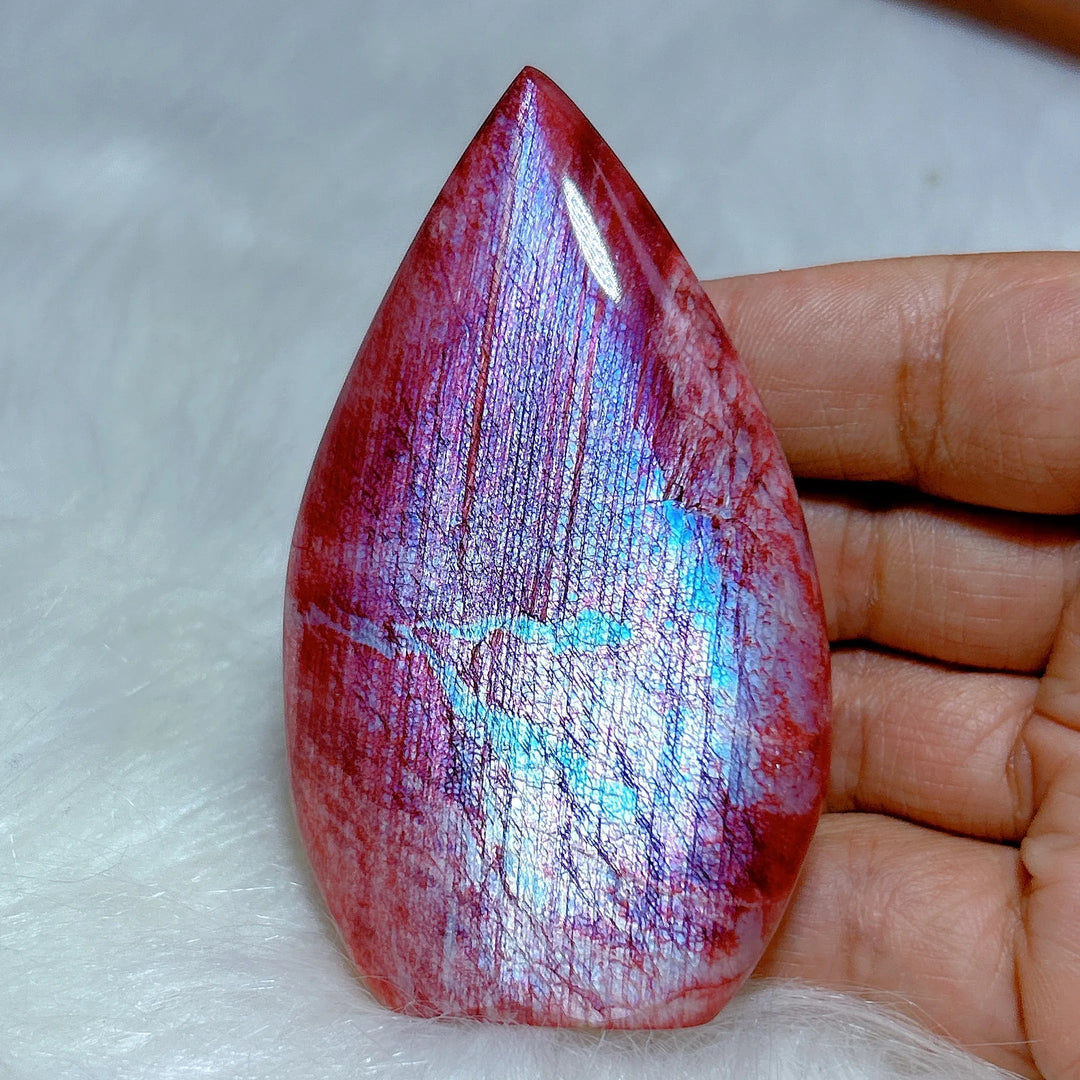 Fire Quartz With Moonstone Torch