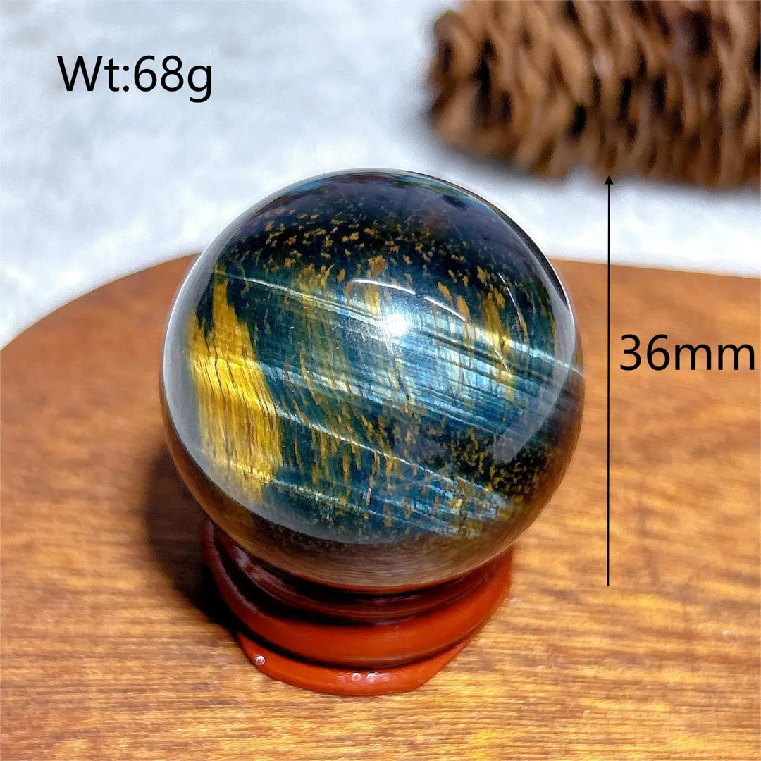 Flashy Blue Tiger Eye Sphere