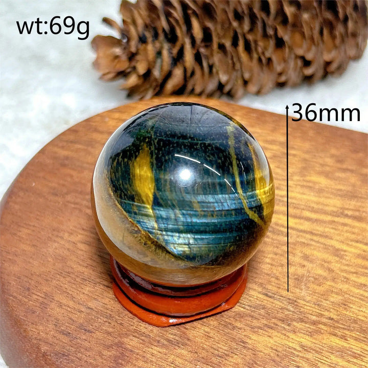 Flashy Blue Tiger Eye Sphere