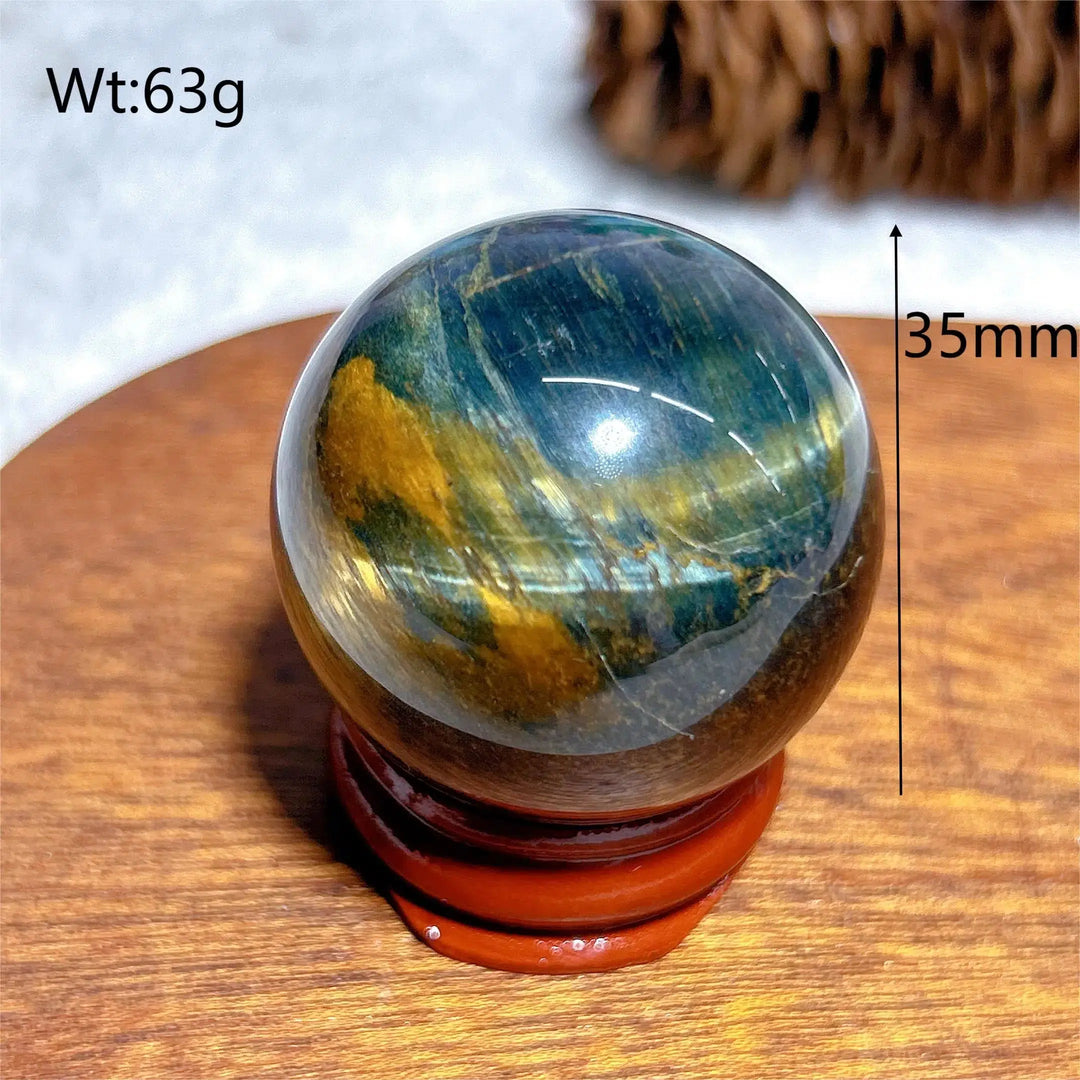 Flashy Blue Tiger Eye Sphere