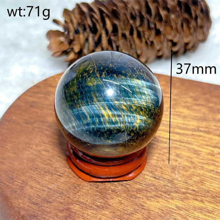 Flashy Blue Tiger Eye Sphere