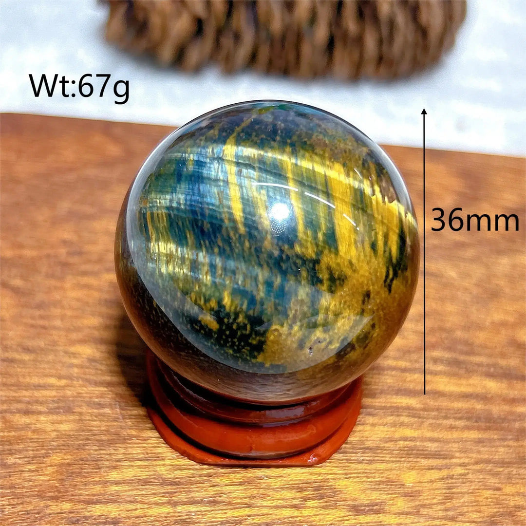 Flashy Blue Tiger Eye Sphere