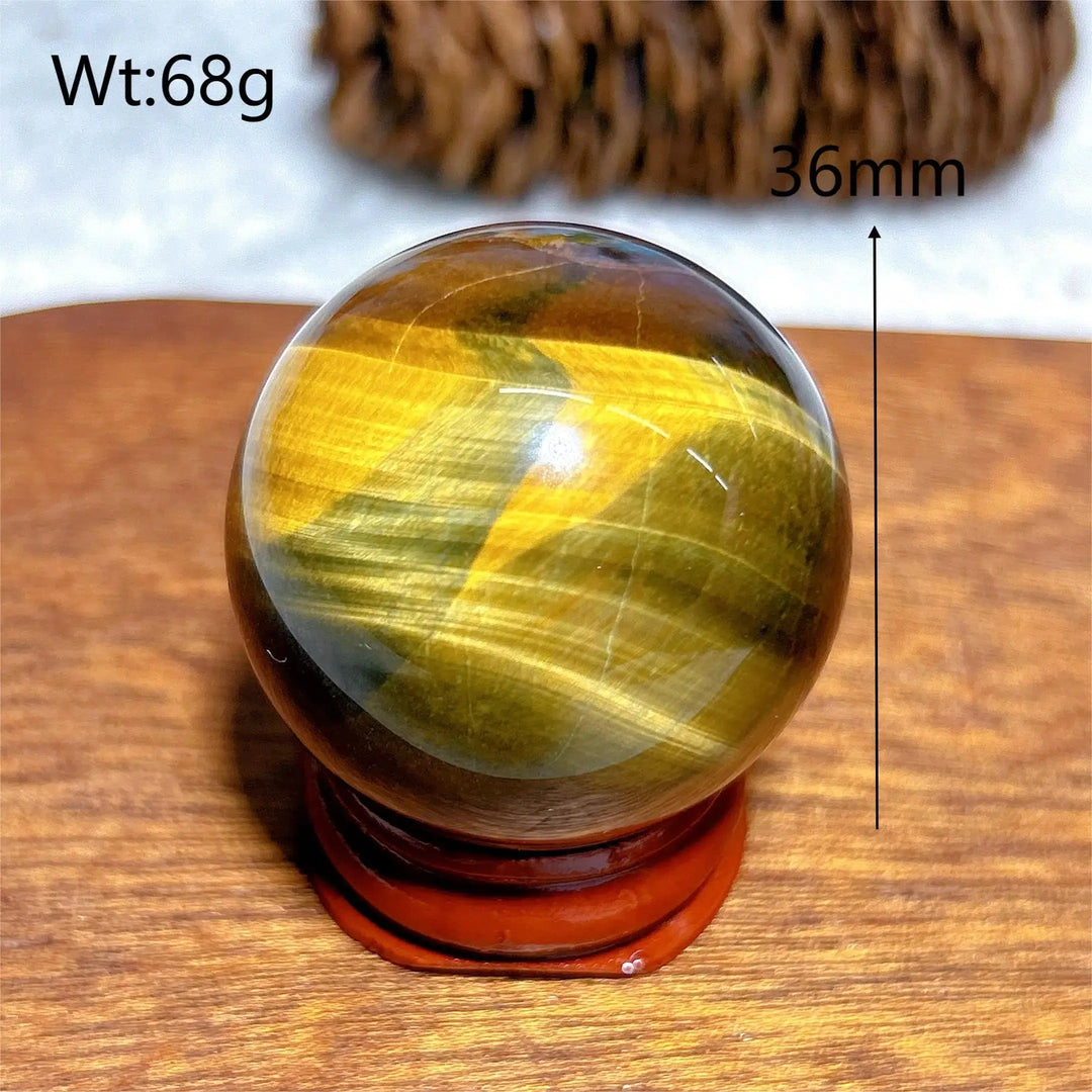 Flashy Blue Tiger Eye Sphere