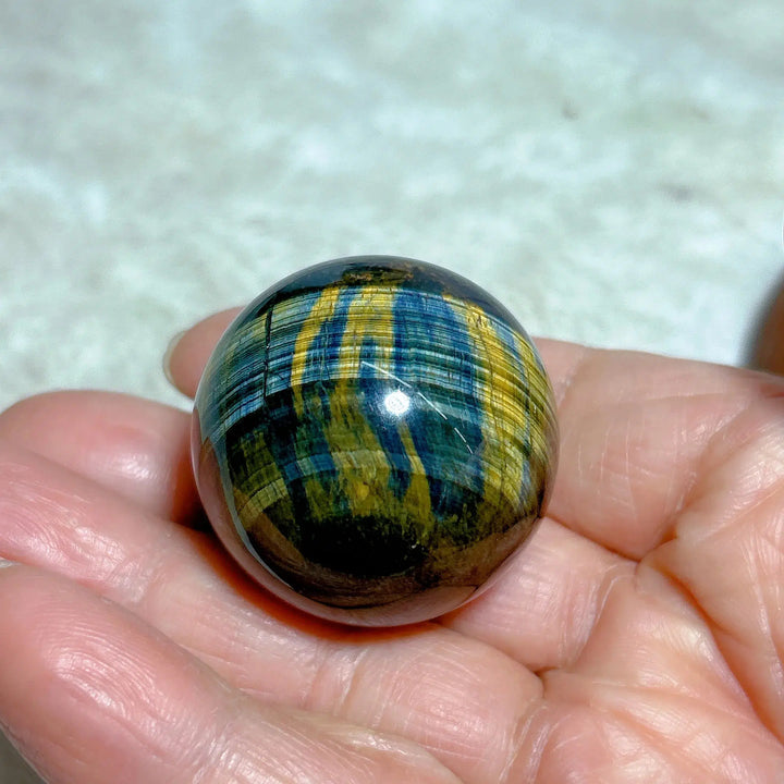 Flashy Blue Tiger Eye Sphere