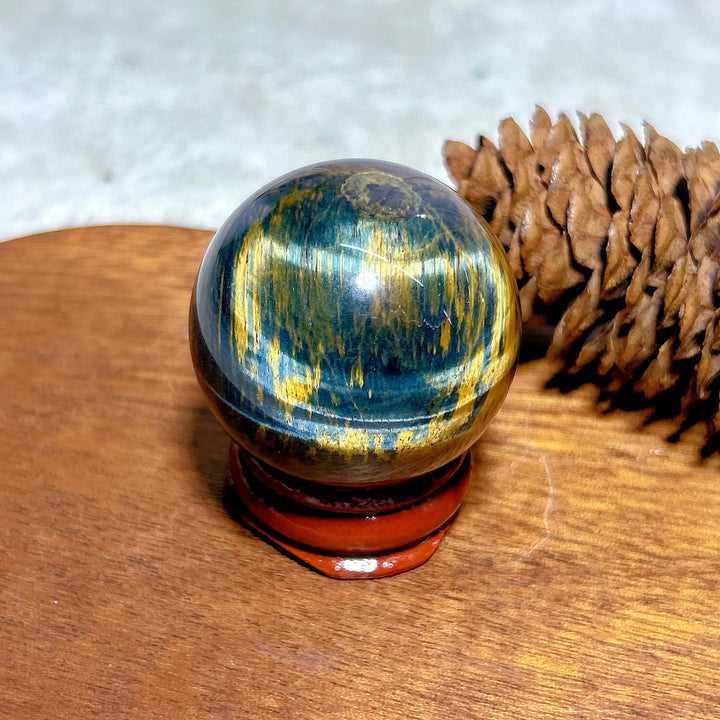 Flashy Blue Tiger Eye Sphere