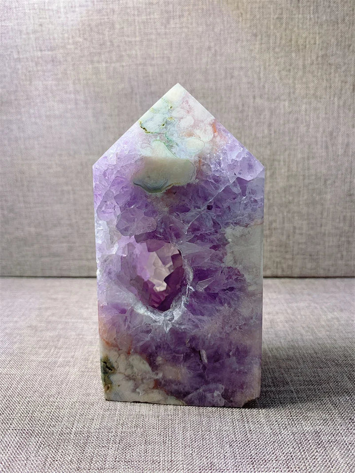 Flower Aagate Druzy Tower