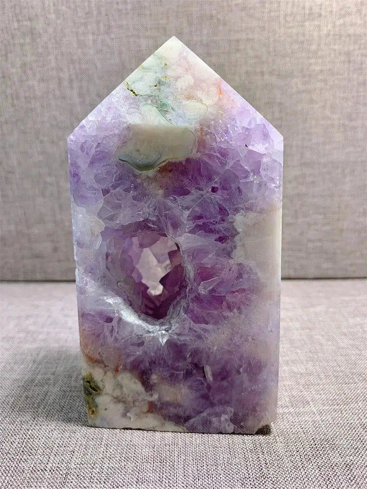 Flower Aagate Druzy Tower