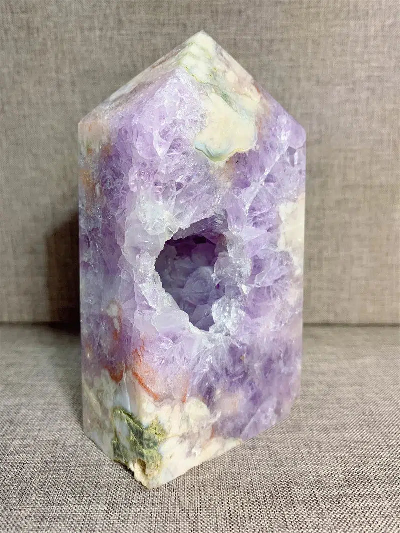 Flower Aagate Druzy Tower