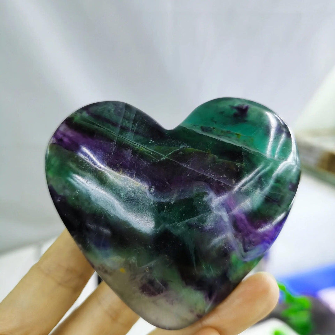 Fluorite Crystal Heart