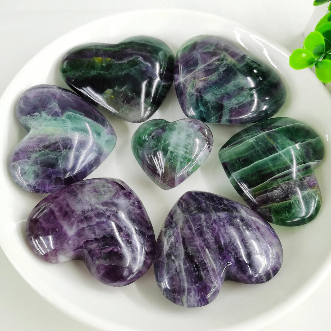 Fluorite Crystal Heart