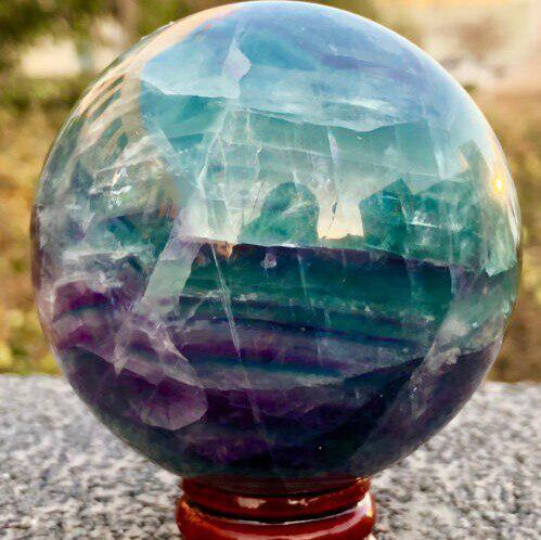 Fluorite Crystal Sphere