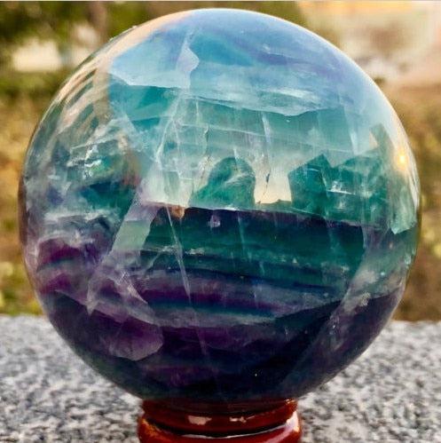 Fluorite Crystal Sphere