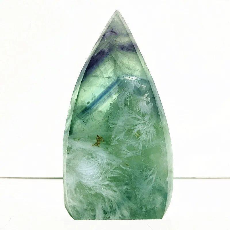 Fluorite Druzy Geode Freeform Flame