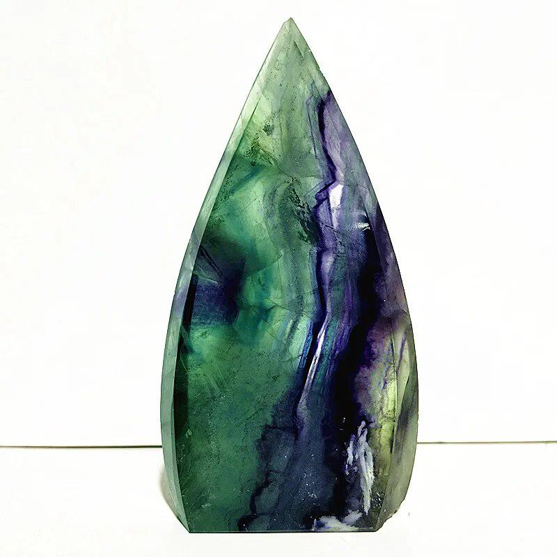 Fluorite Druzy Geode Freeform Flame