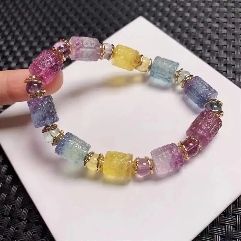 Fluorite Pastels Beaded Bracelet