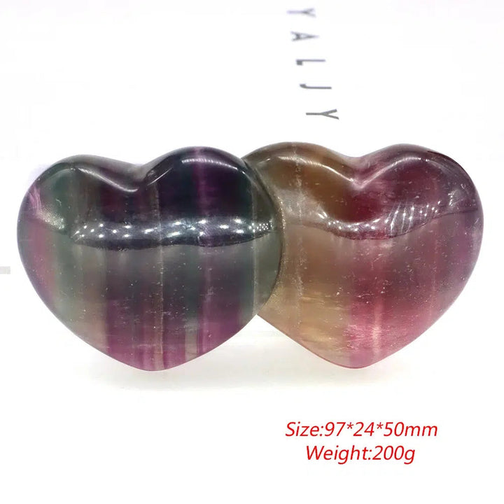 Fluorite Twin Hearts