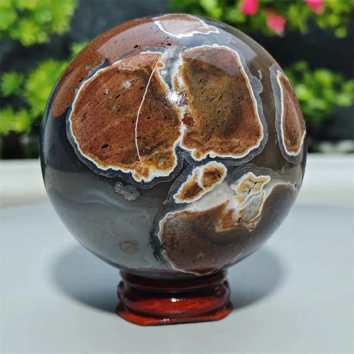 Football Agate Sphere