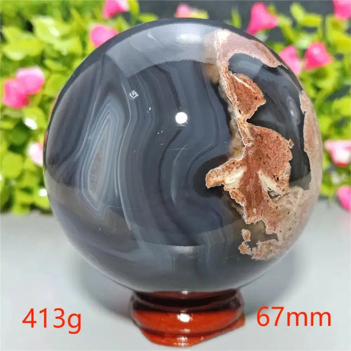 Football Agate Sphere