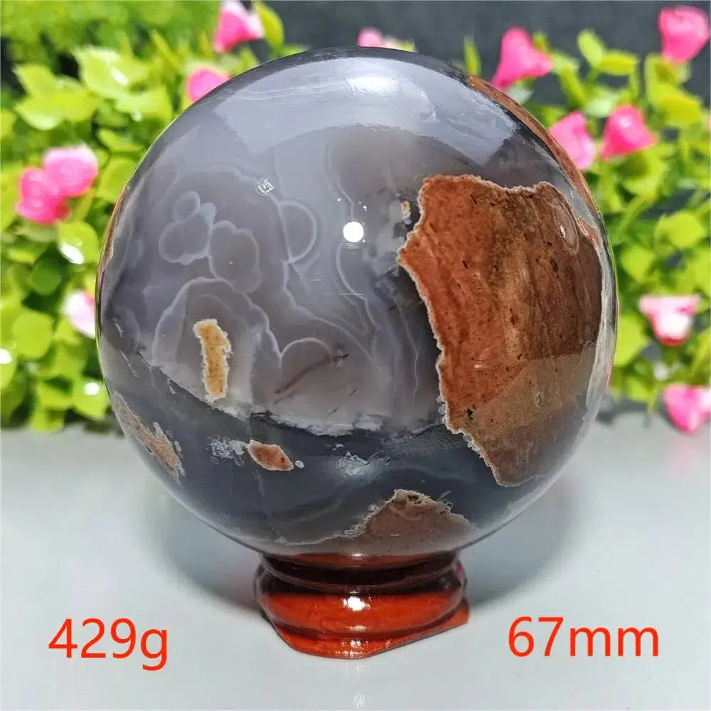 Football Agate Sphere