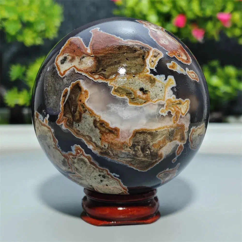 Football Agate Sphere