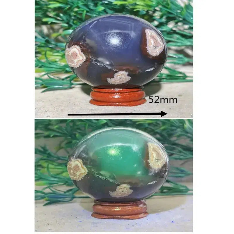 Football Agate Sphere UV Reactive