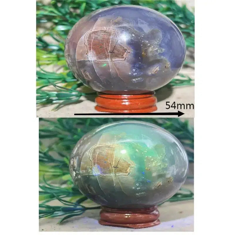 Football Agate Sphere UV Reactive