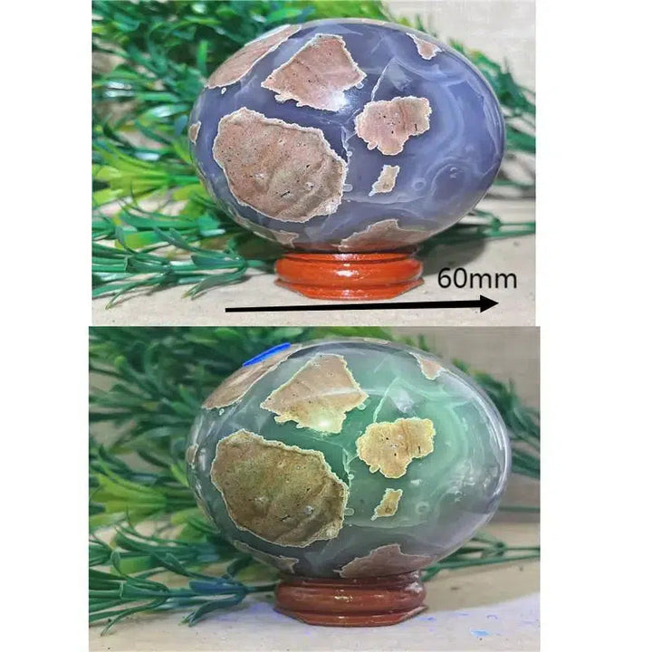 Football Agate Sphere UV Reactive