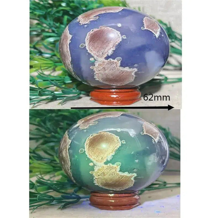 Football Agate Sphere UV Reactive