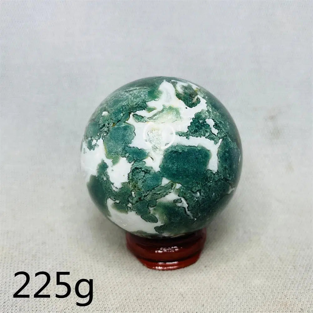 Geode Moss Agate Sphere