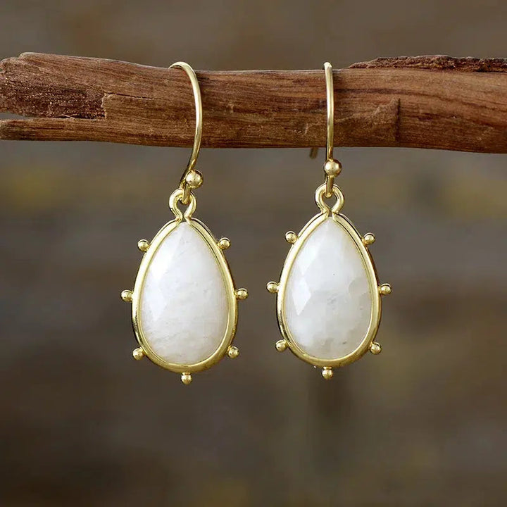 Gold Plated Waterdrop Dangle Earrings