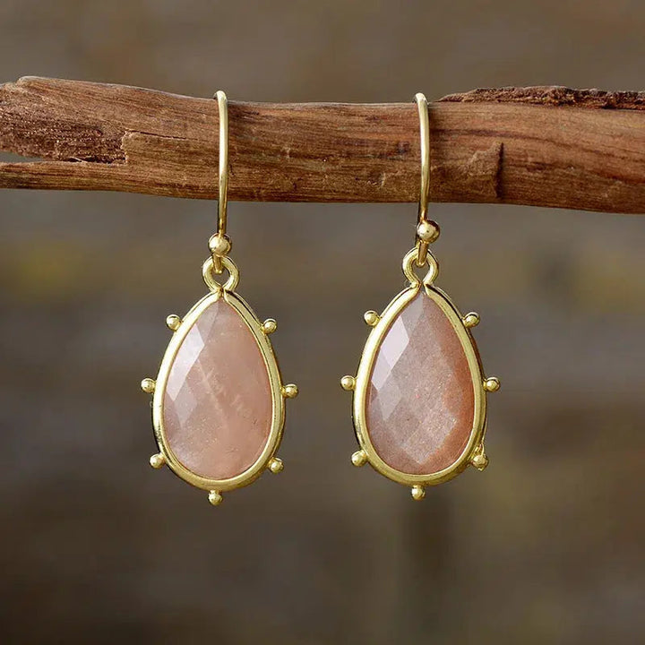 Gold Plated Waterdrop Dangle Earrings