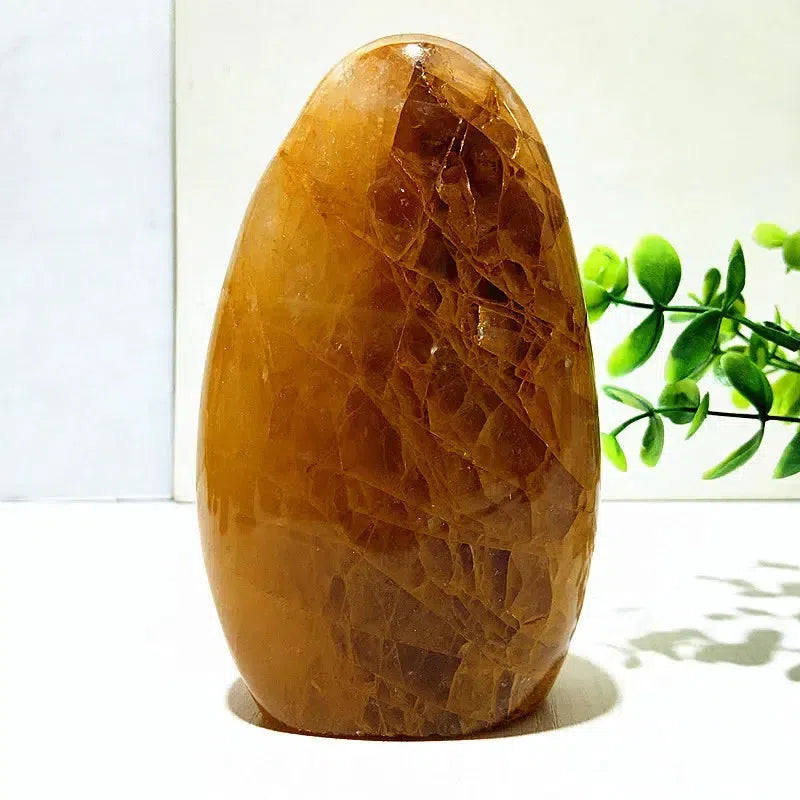 Golden Healer Quartz Freeform Palm Stones