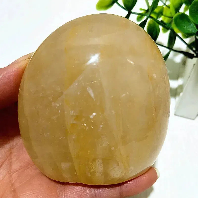 Golden Healer Quartz Freeform Palm Stones