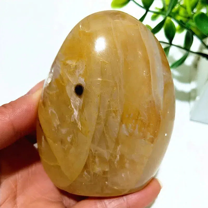 Golden Healer Quartz Freeform Palm Stones