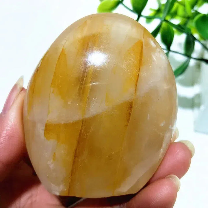 Golden Healer Quartz Freeform Palm Stones