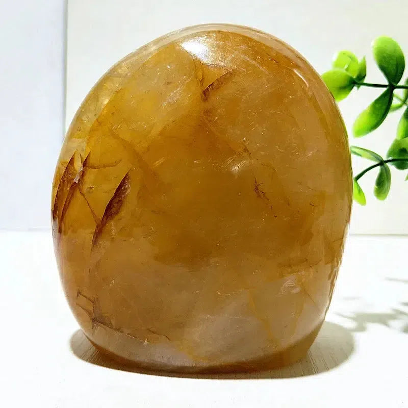 Golden Healer Quartz Freeform Palm Stones