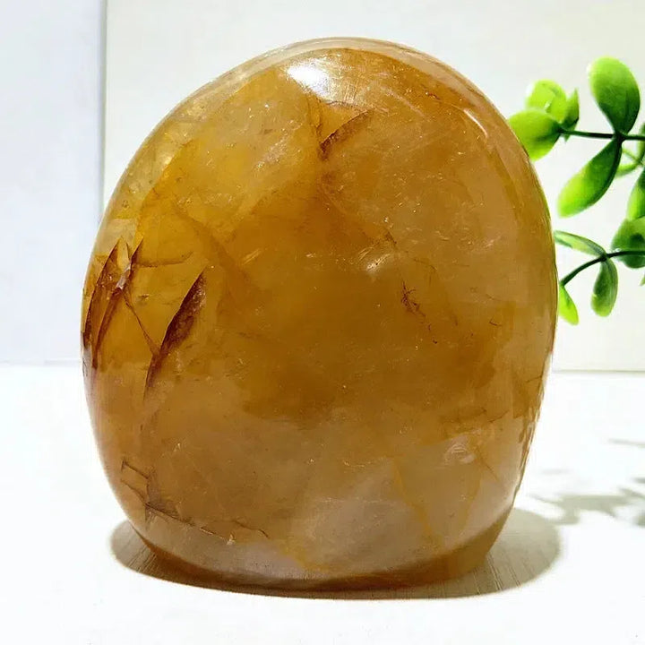 Golden Healer Quartz Freeform Palm Stones