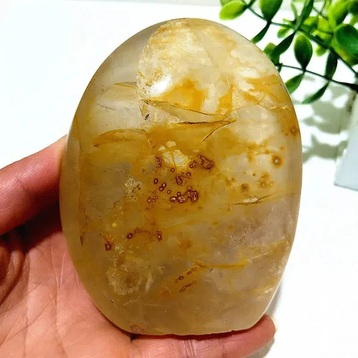 Golden Healer Quartz Freeform Palm Stones