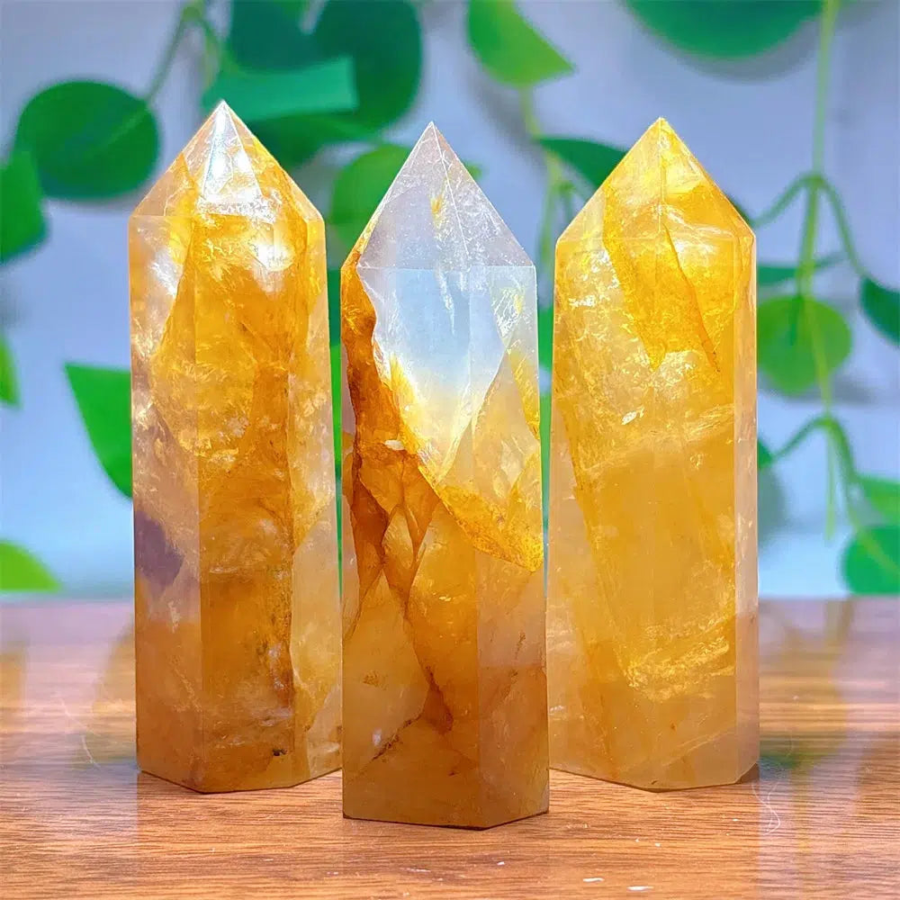 Golden Healer Quartz Obelisk Tower